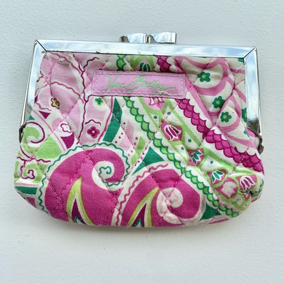 Vera Bradley Pinwheel Pink Coin Purse - Picture 11 of 11